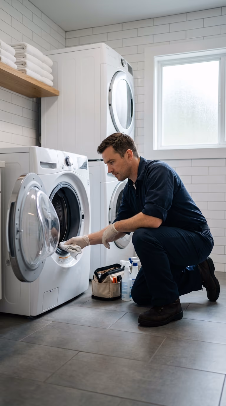 Mantenimiento preventivo de lavadora de carga frontal en Cali