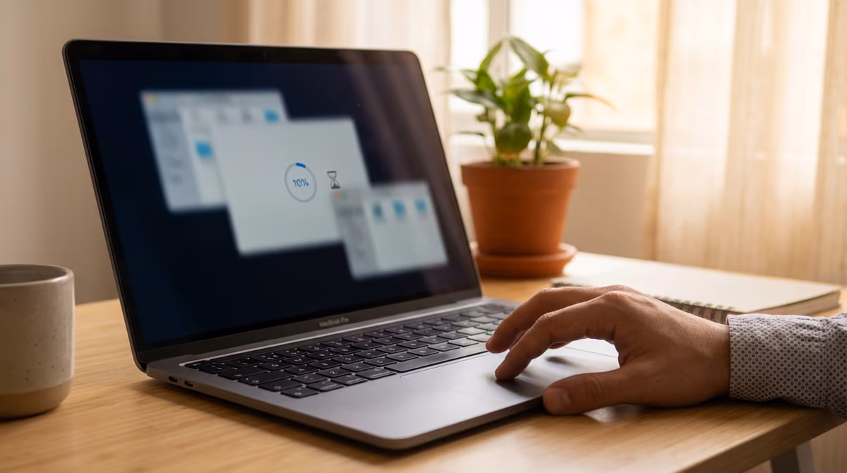 Técnico aplicando pasta térmica en procesador de laptop en Cali