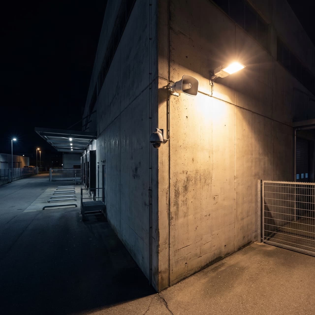 Sistema de persuasión por audio con altavoz instalado en empresa de Cali