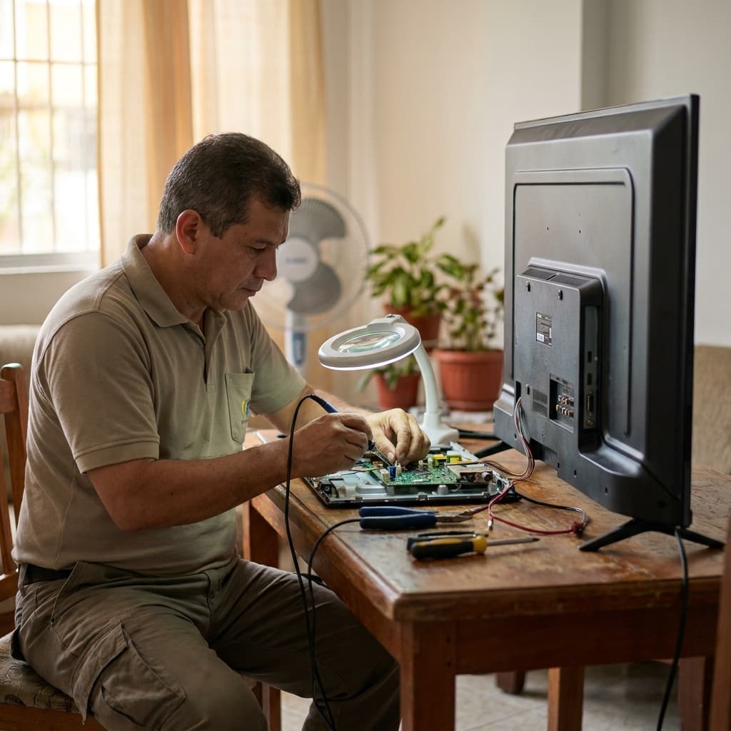 Cómo reparar el conector de energía de tu TV LED en Cali: guía práctica