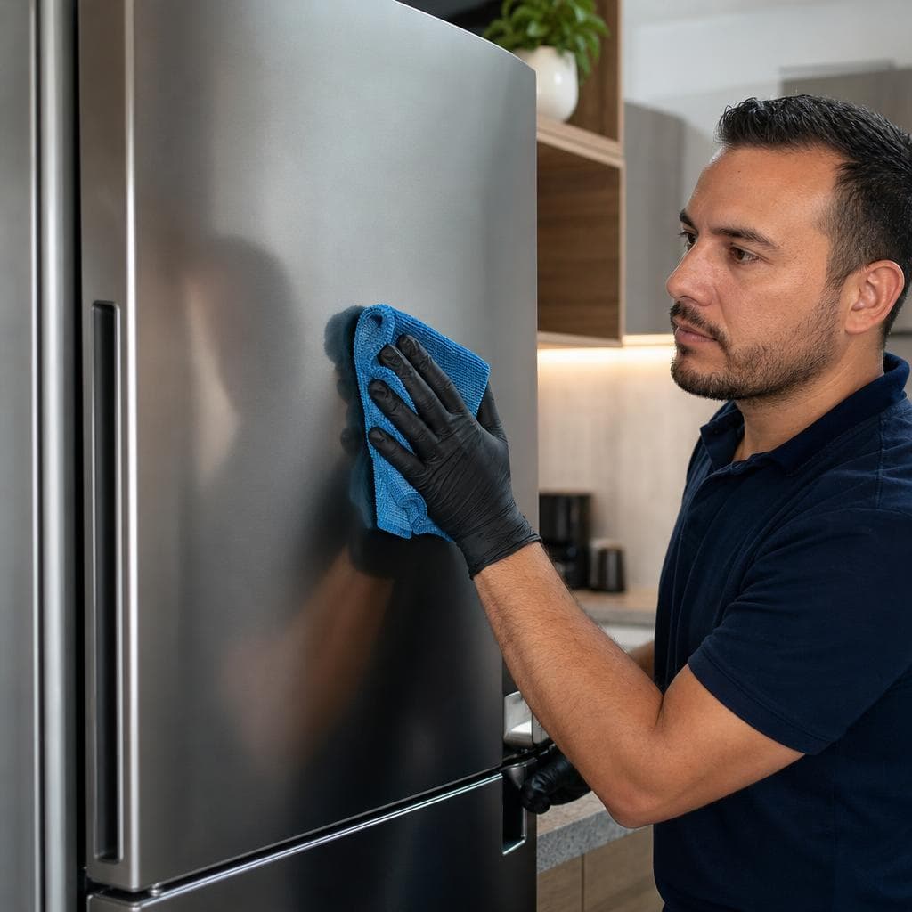 Cómo limpiar el exterior de acero inoxidable de tu nevera LG sin dañarla (guía para Cali)
